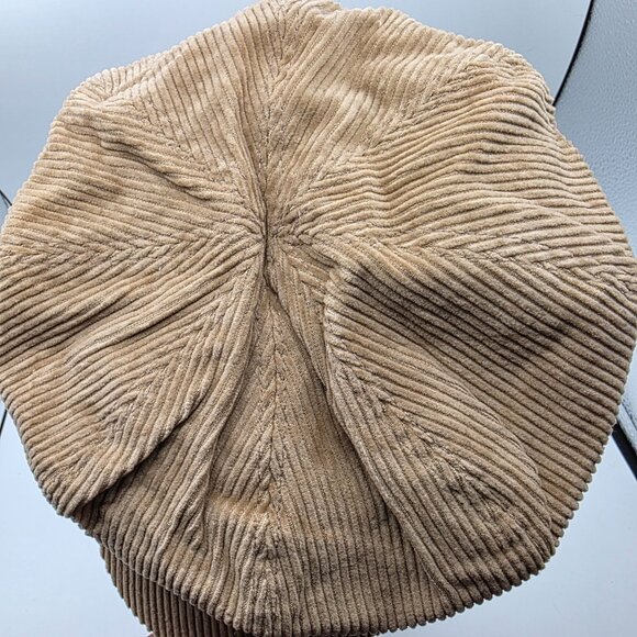Gap Corduroy Womens Small Tan Newsboy Cap Casual Going Out Outdoors Party - Picture 5 of 9